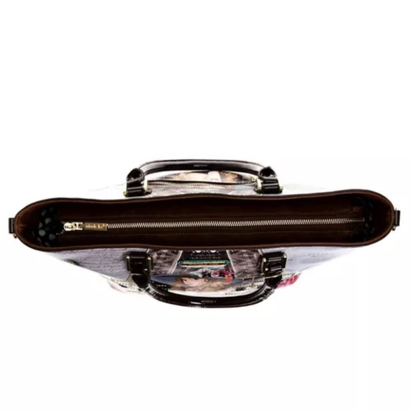 Nicole Lee Vivian Dreams Paris Shopper Tote Handbag.  NWT - Picture 4 of 11